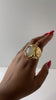 Treyvonne Gold Translucent Gem Glam Ring