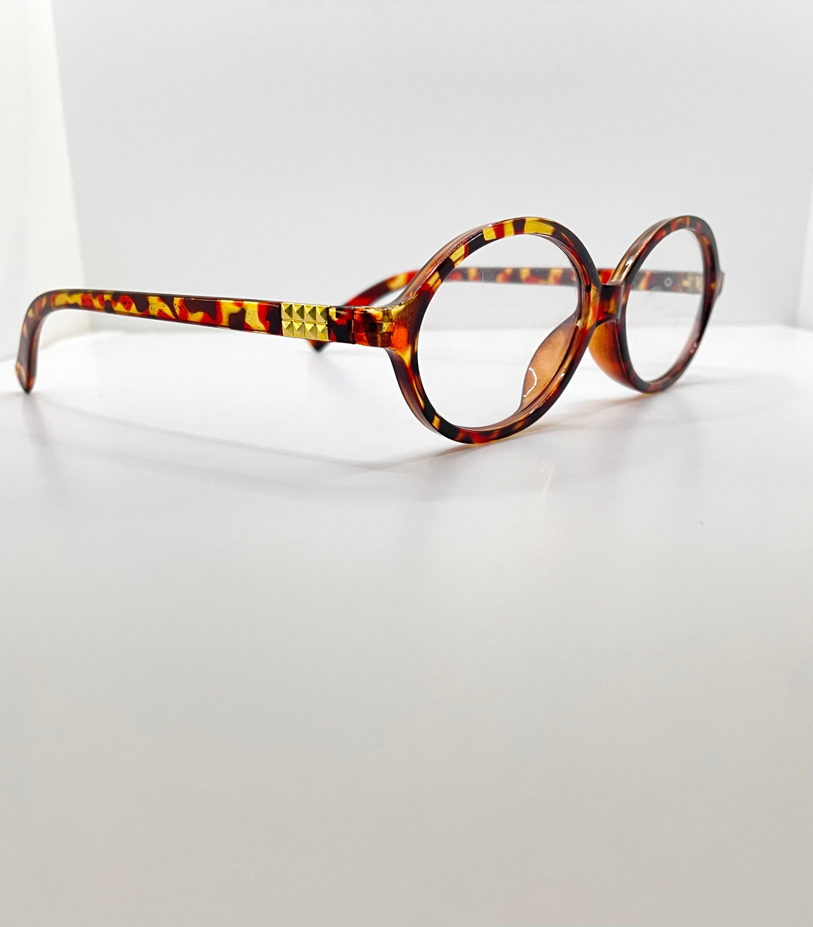 Motselisi Tortoiseshell Transparent Lens Glasses