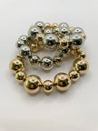 Razee Mixed Metal Bead Bracelet Set