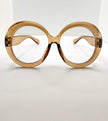 Ayanda Oversized Brown Transparent Lens Glasses