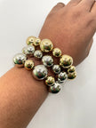 Razee Mixed Metal Bead Bracelet Set