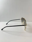 Sihle Exaggerated Aviator Style Tinted Lens Sunglasses
