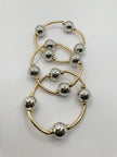 Khosi Mixed Metal Irregular Bead Bracelet Set