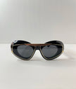 Yols Black & Gold Double Aviator Frame Sunglasses