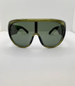 Zintle Oversized Dark Green Aviator Sunglasses