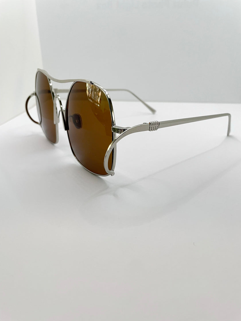Amy Oversized Unique Square Sunglasses
