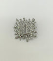 Catherine Embellished Square Key Brooch