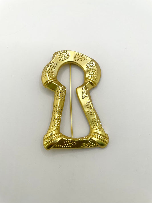 Kakanyo Gold Oversized Key Brooch