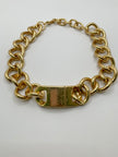 Asanda Vintage Gold Chunky Chain Choker Necklace