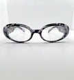 Catherine Leopard Print Transparent Lens Glasses