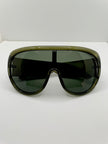 Zintle Oversized Dark Green Aviator Sunglasses