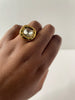 Sanelisiwe Gold Cocktail Ring With Clear Crystal