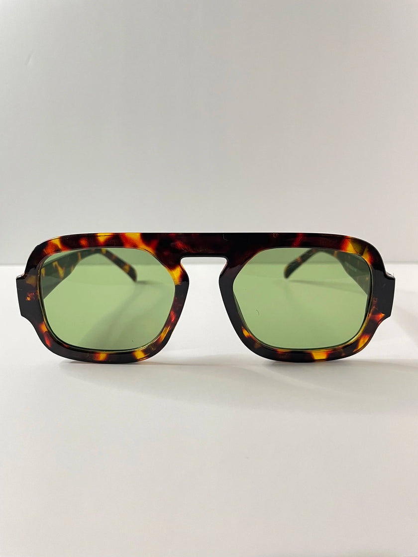 Mpume Tortoiseshell With Sunglasses Green Tinted Lens