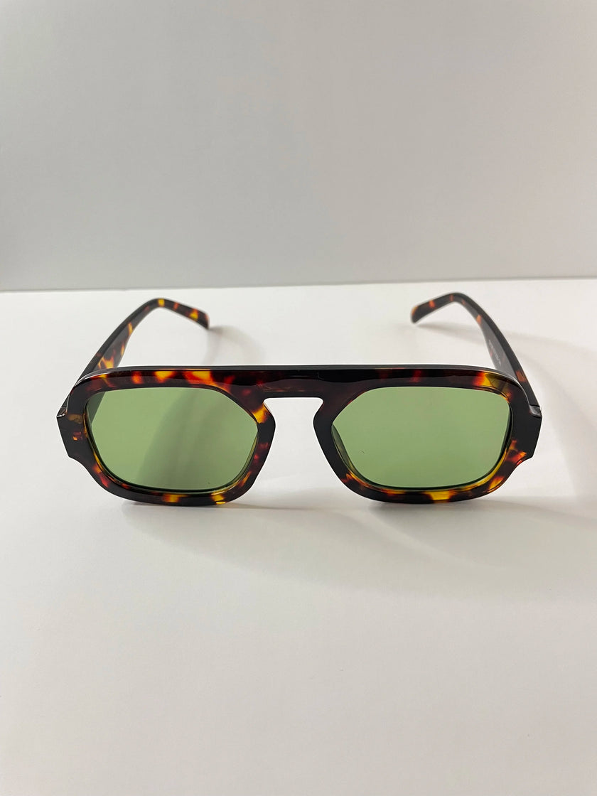 Mpume Tortoiseshell With Sunglasses Green Tinted Lens