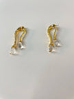 Vuyelwa Cocktail Gold & Clear Resin Earrings