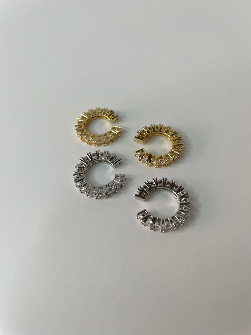 Kimbali Gold & Silver  Zirconia Encrusted Ear Cuff Set