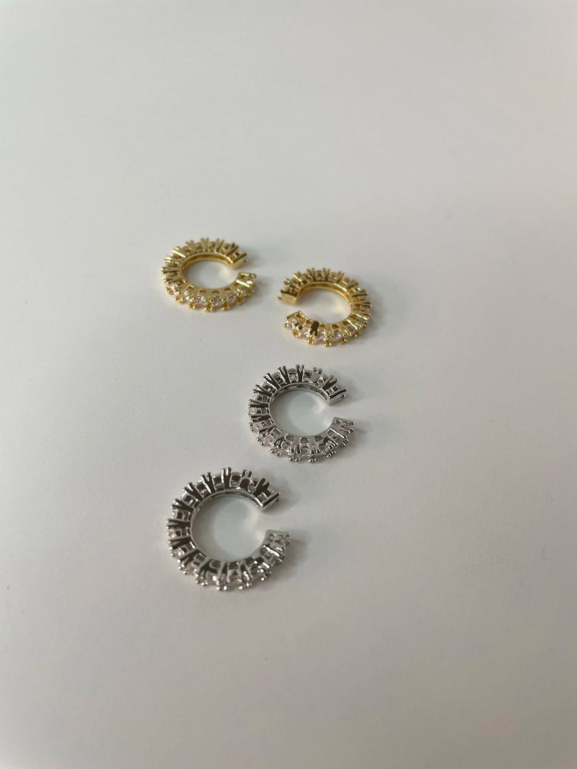 Kimbali Gold & Silver  Zirconia Encrusted Ear Cuff Set