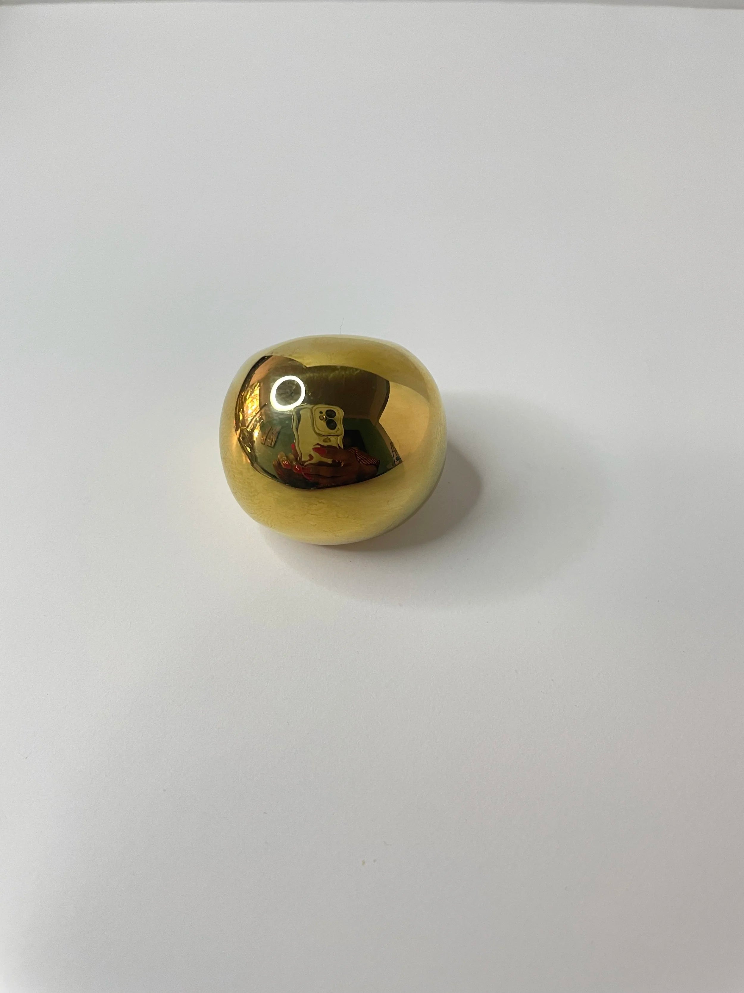 Bo Gold Oversized Chunky Dome Ring