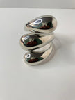 Azola Silver Chunky Teardrop Cuff Bangle