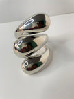 Azola Silver Chunky Teardrop Cuff Bangle