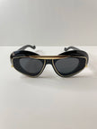 Yols Black & Gold Double Aviator Frame Sunglasses
