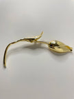 Mathapelo Oversized Gold Long Stem Rose Brooch