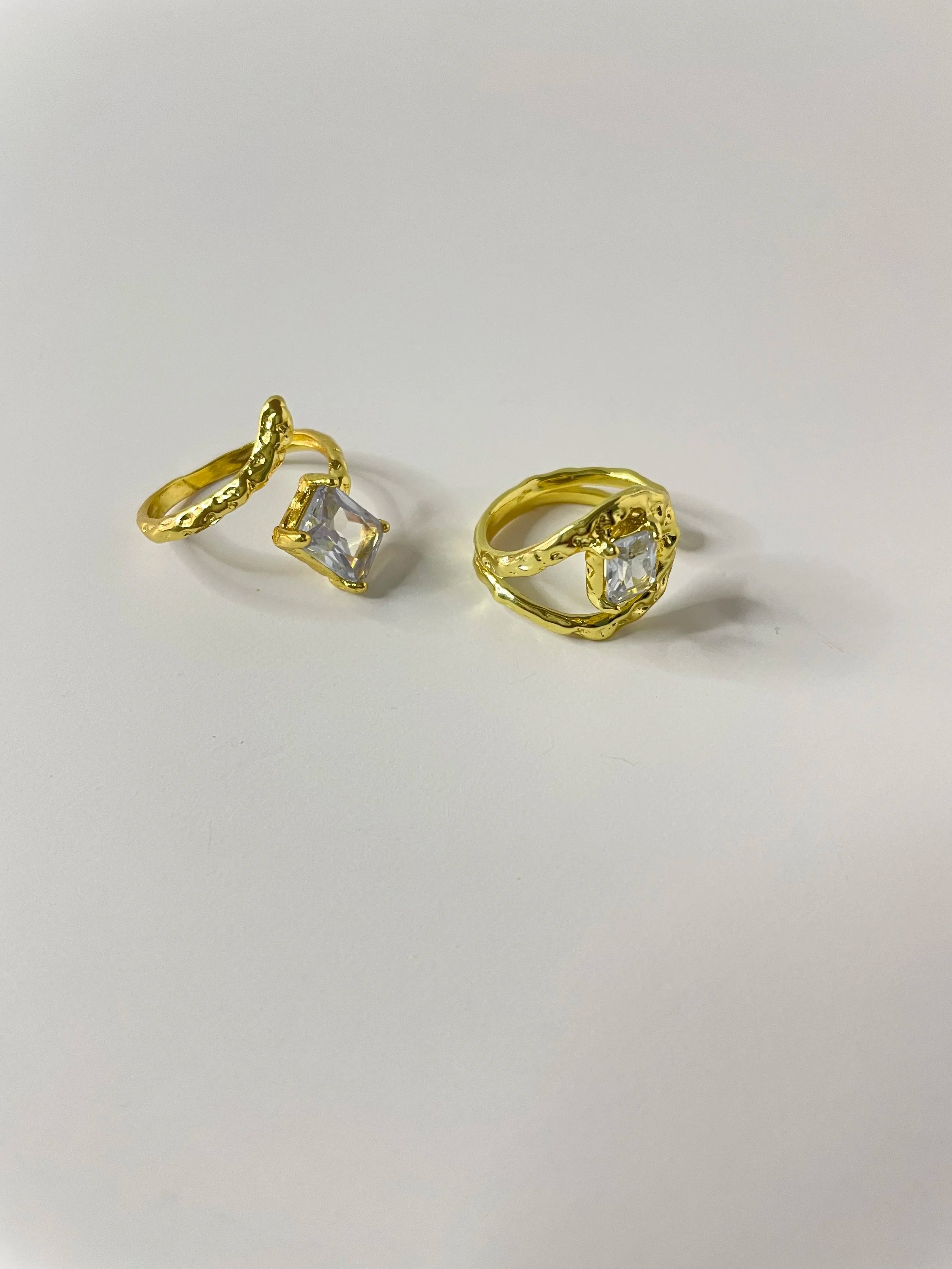Vuyisanani Gold Grecian Stone Ring Set