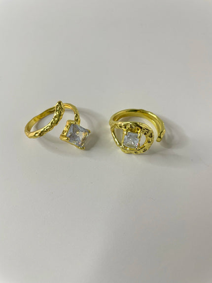 Vuyisanani Gold Grecian Stone Ring Set