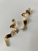 Sibongile Gold Abstract Drop Earrings