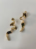 Sibongile Gold Abstract Drop Earrings