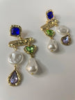 Cynthia Multicoloured Sculptural Drop Earring