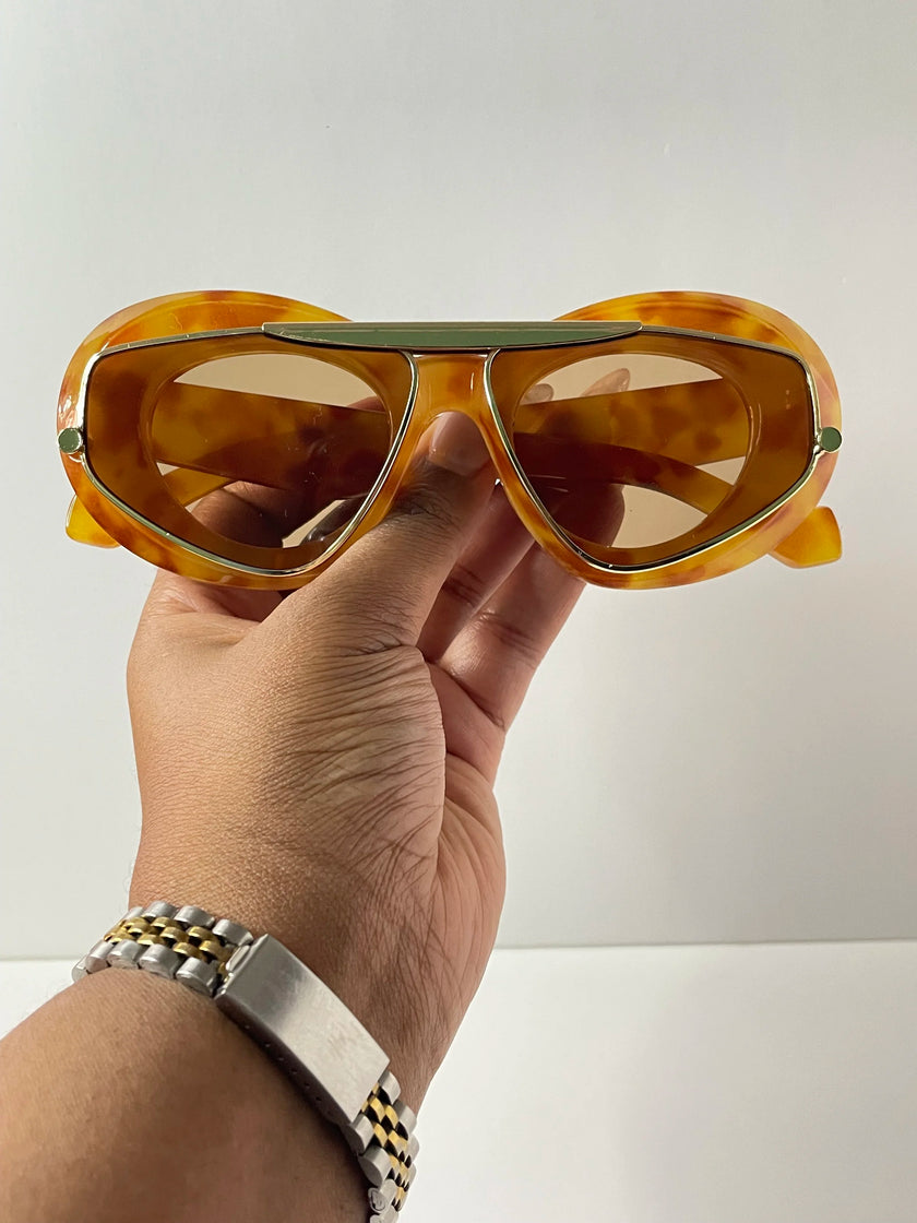 Yols Toffee Double Aviator Frame Sunglasses