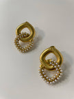Thozama Vintage Pearl Encrusted Cocktail Earrings