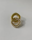 Thozama Vintage Pearl Encrusted Cocktail Earrings