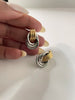 Refi Mixed Metal Swirl Vintage Earring