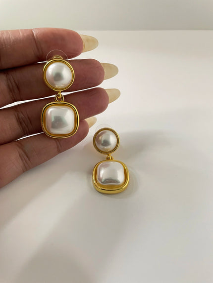 Ayanda Vintage Style Pearl Drop Earring