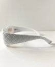 Whitney Cool White Basket Weave Sunglasses