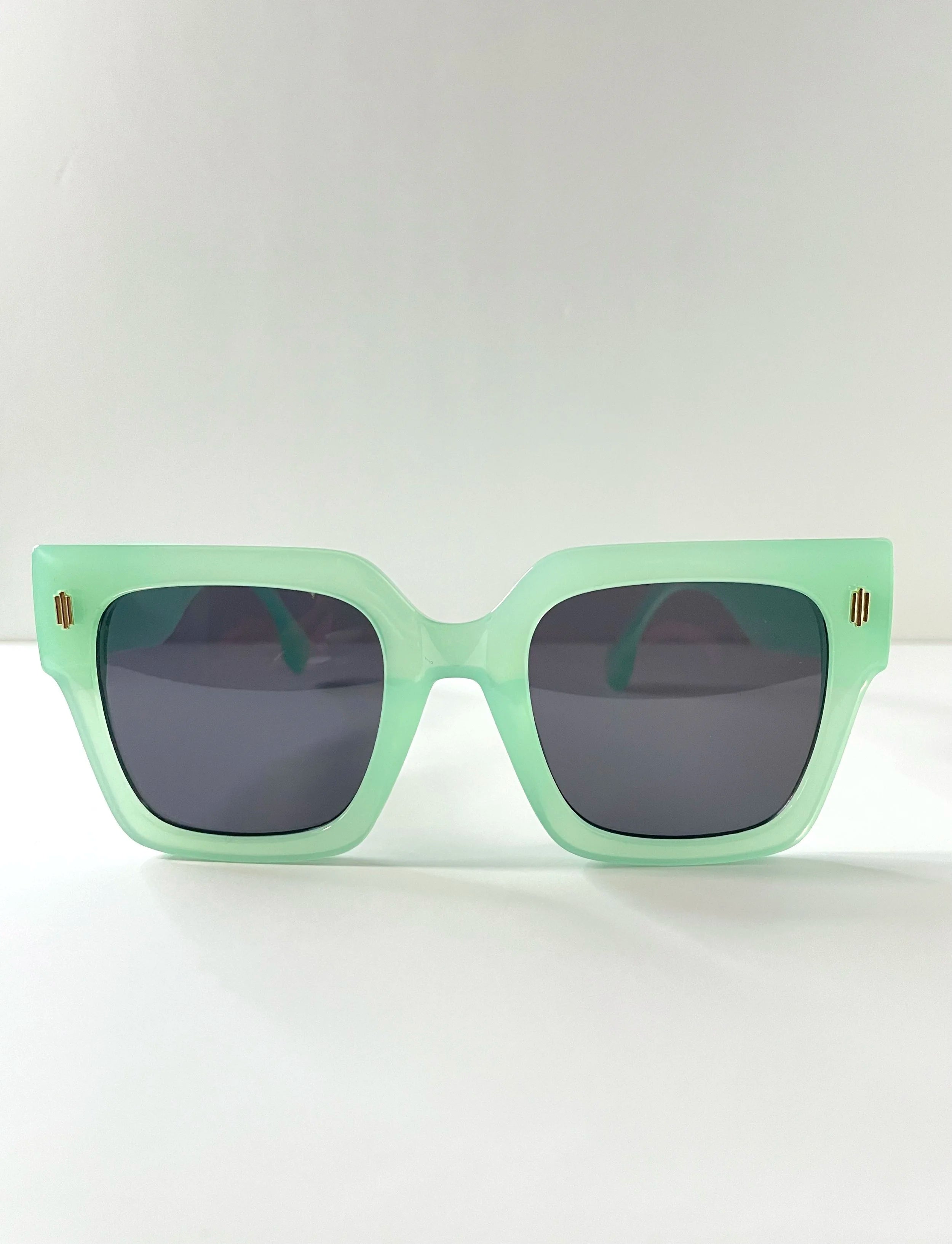 Tumelo Candy Green Wayfarer Tinted Sunglasses