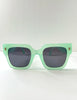 Tumelo Candy Green Wayfarer Tinted Sunglasses