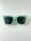 Tumelo Candy Green Wayfarer Tinted Sunglasses