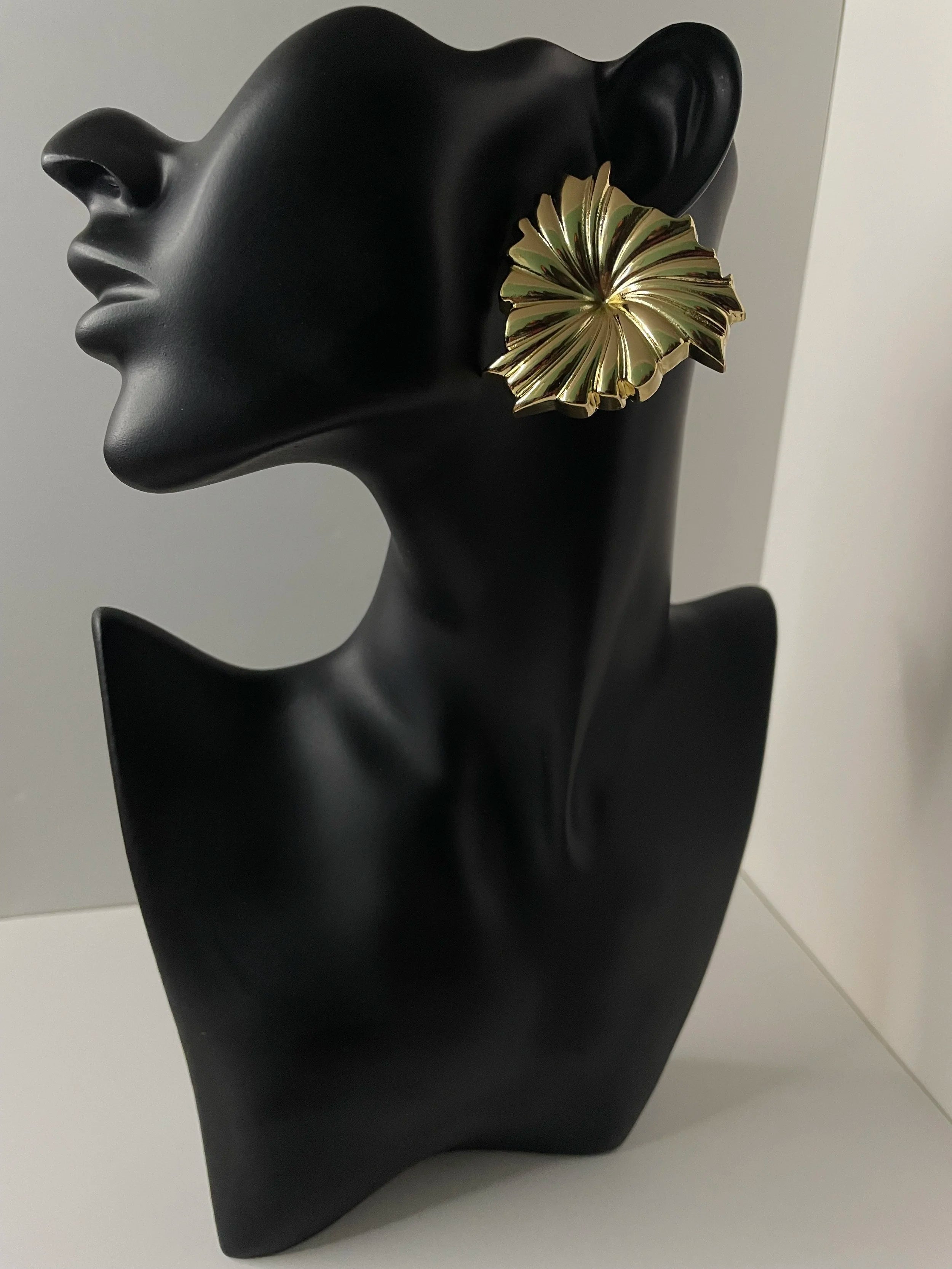 Clara Gold Windmill Irregular Bold Earrings