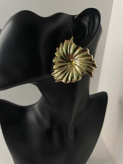 Clara Gold Windmill Irregular Bold Earrings