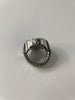 Milli Silver Big Face Expander Watch Ring