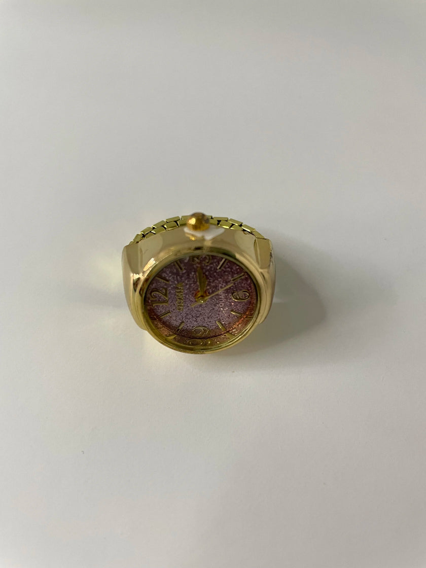 Maki Gold & Pink Expander Watch Ring