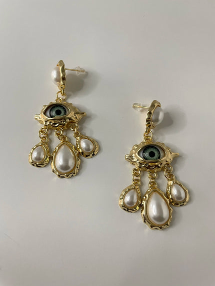 Lucia Gold Les Yeaux Earrings