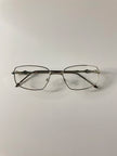 Tiana Silver Minimalist Clear Metal Glasses