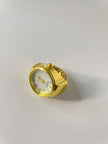 Maki Gold & White Expander Watch Ring