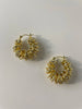 Mazi Gold Encrusted Hoop Earrings