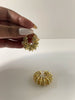 Mazi Gold Encrusted Hoop Earrings