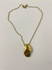 Babelwe Gold Textured Pendant Necklace